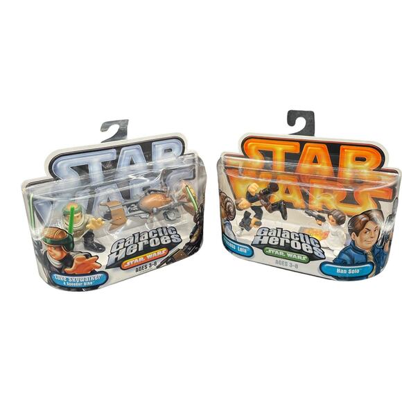 Star Wars Hasbro Galactic Heroes R2D2, Luke Skywalker, Etc. Lot Of 4 (Authentic) - Picture 3 of 12